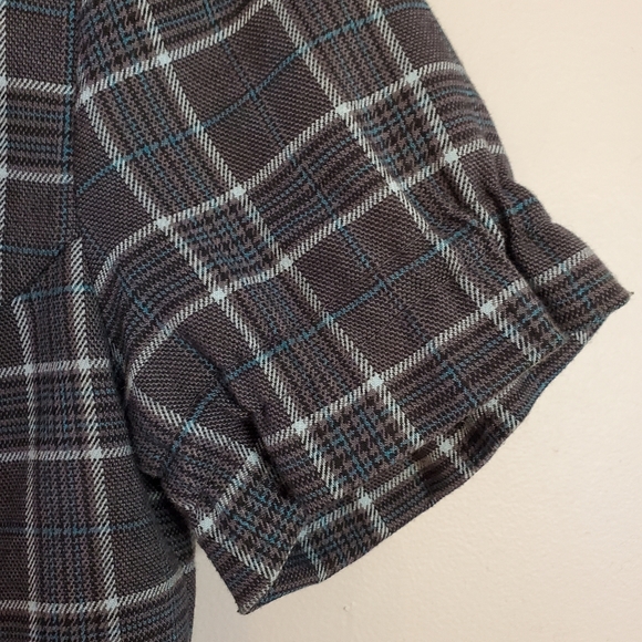 BB Dakota womens blazer suit jacket small blue plaid button pocket lined - Picture 3 of 7